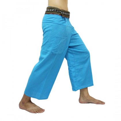 Thai Fisherman Pants - Blue Cotton